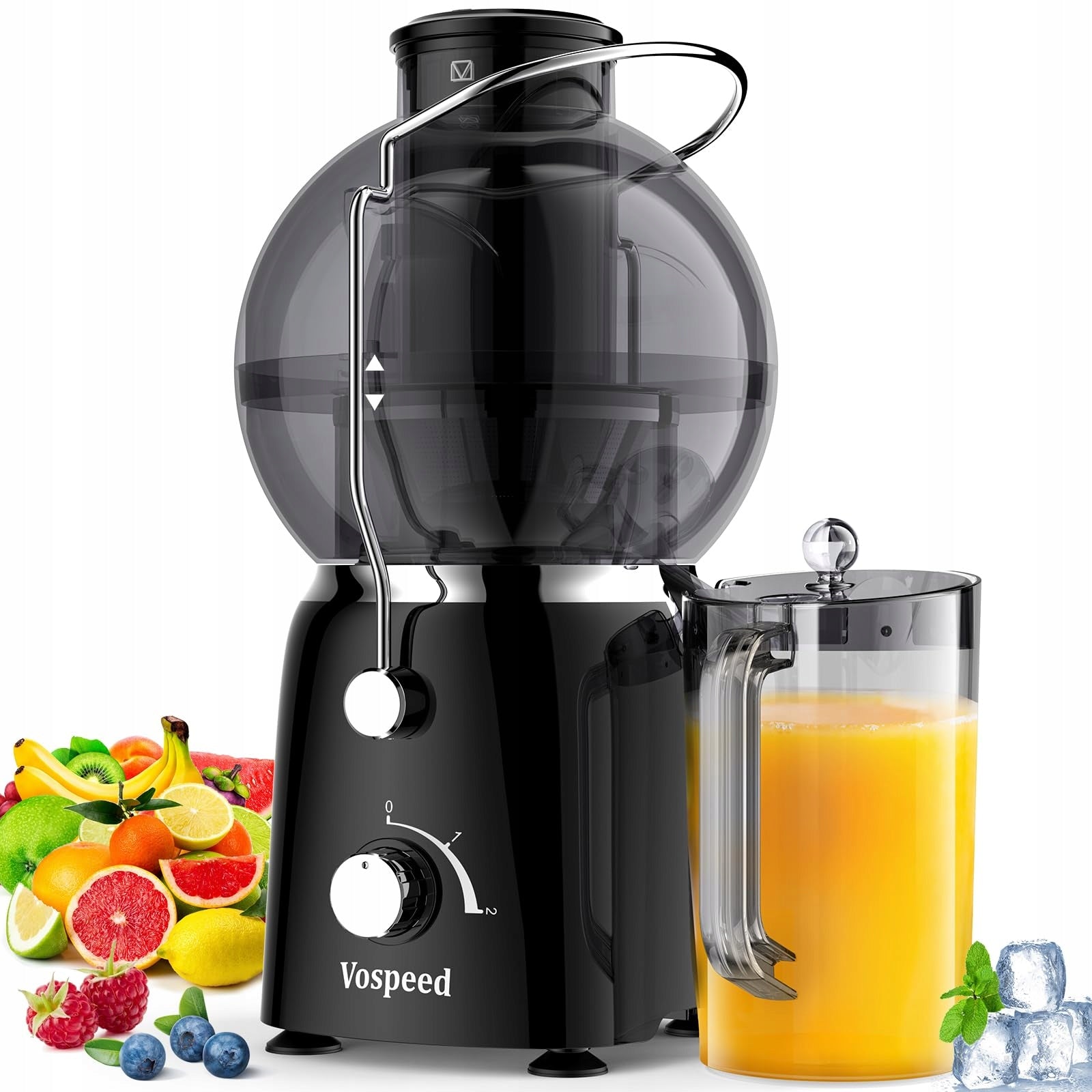 JUICER 1400W FOR FRUIT AND VEGETABLES WIDE INLET BPA FREE VOSPEED QUALITY