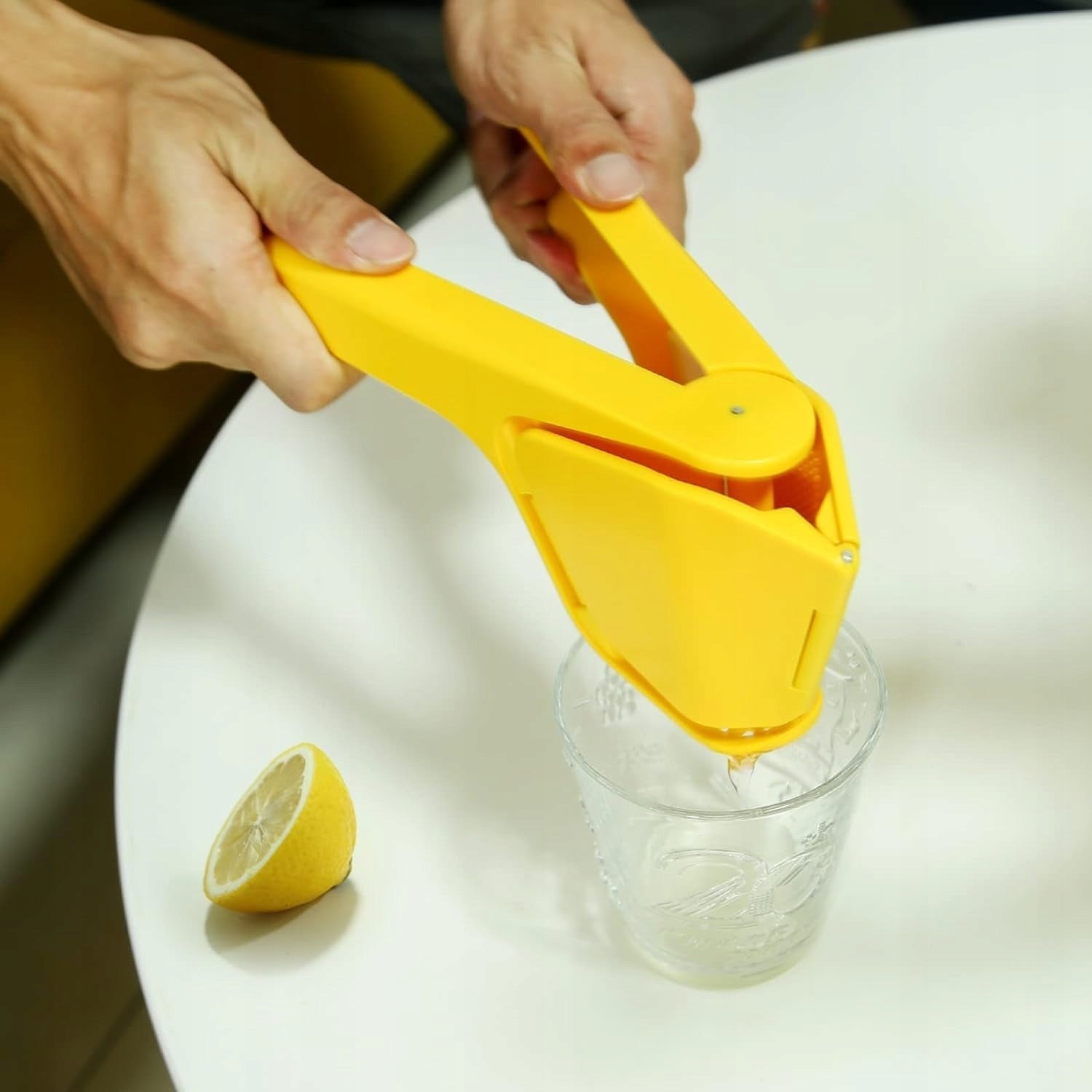 JUICER 25X10CM MANUAL FOLDING YELLOW CITRUS LEMON JUICER Power rating 1 W