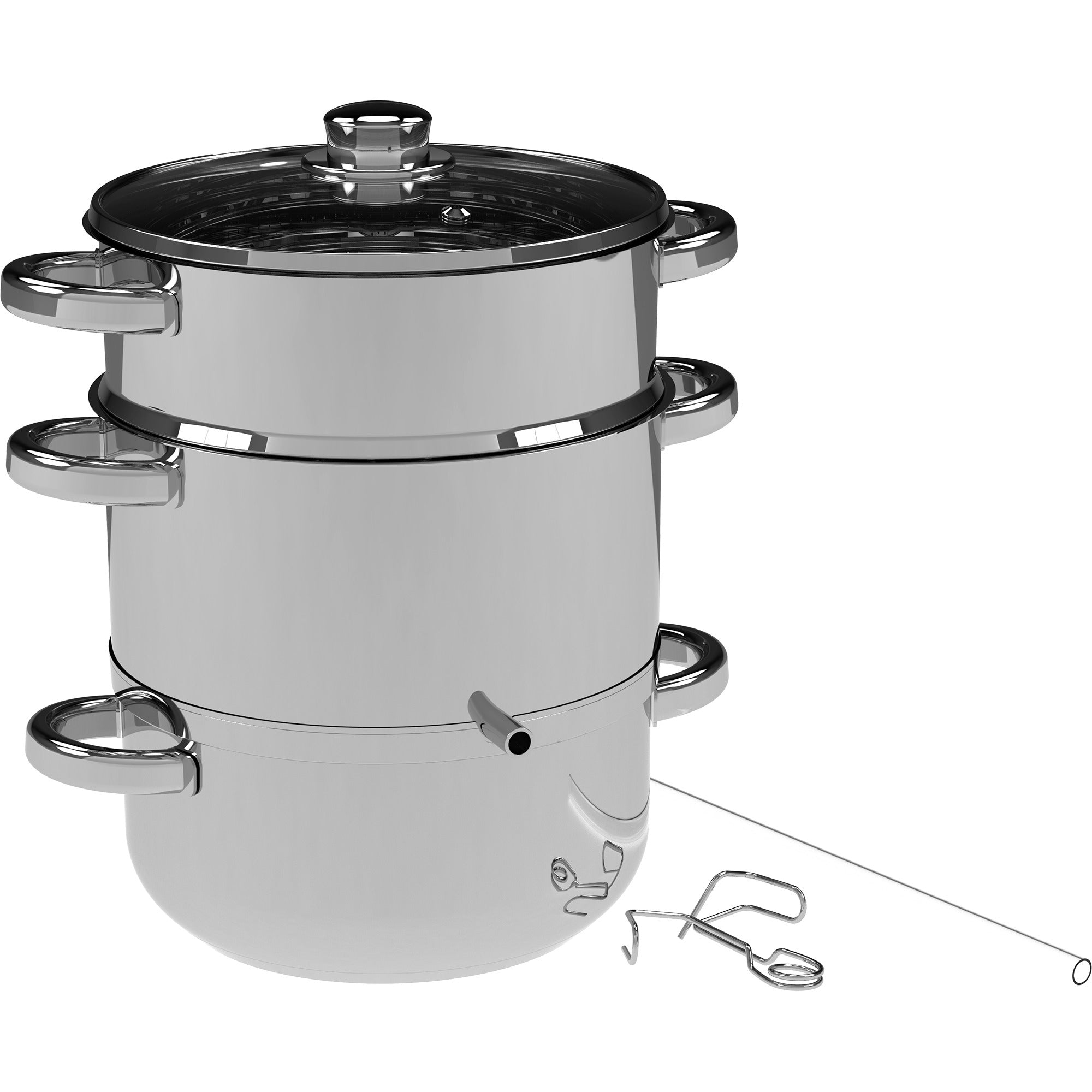 JUICER BROWIN STEAMER 5L STAINLESS STEEL FOR COOKING JUICES INDUCTION Packaging status original
