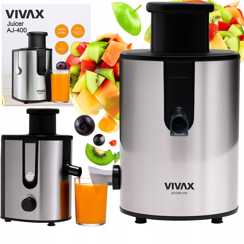 JUICER FOR FRUIT AND VEGETABLES HIGH SPEED JUICER VIVAX AJ-400 Manufacturer code AJ-400