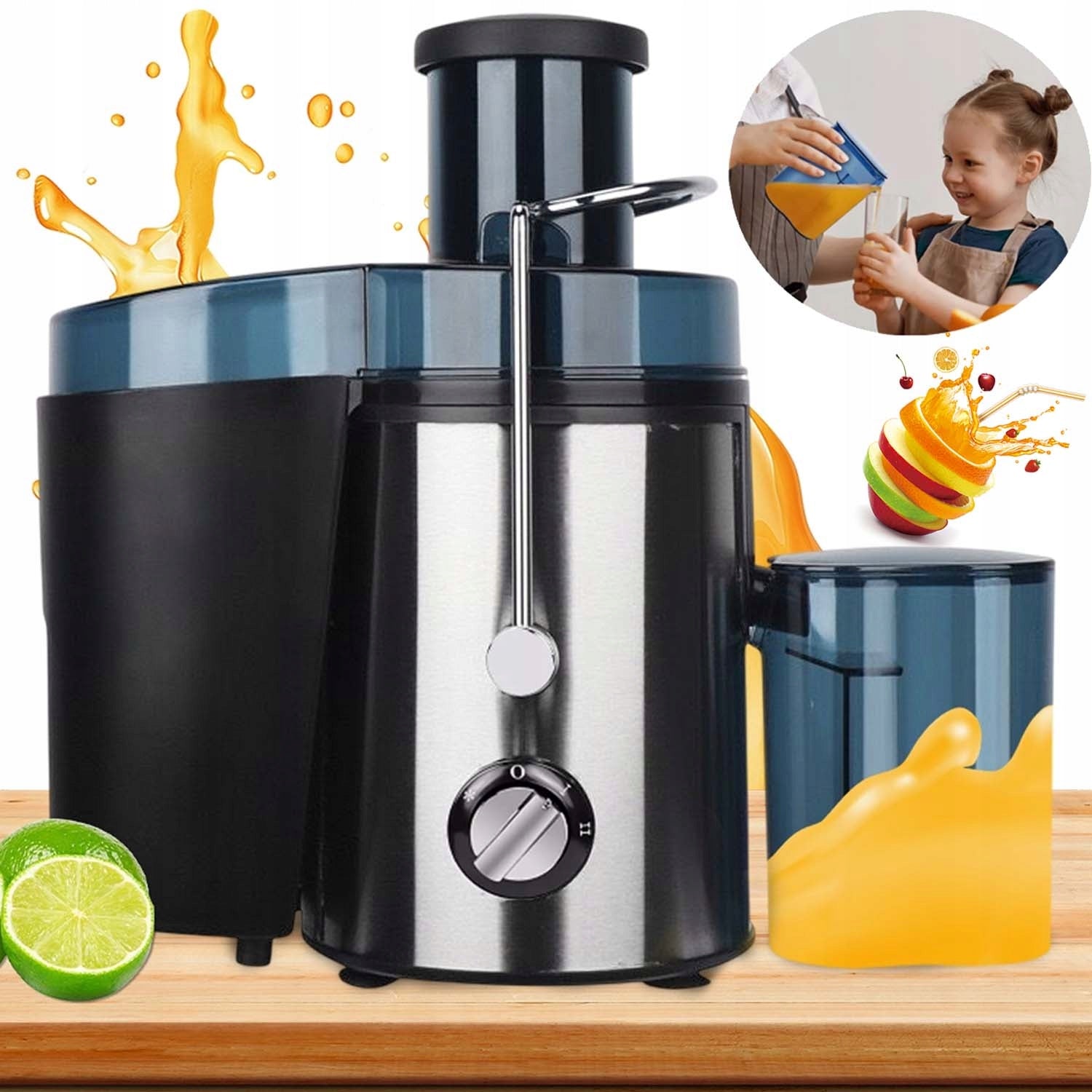 JUICER FRUIT AND VEGETABLE JUICER ELECTRIC EASY TO CLEAN