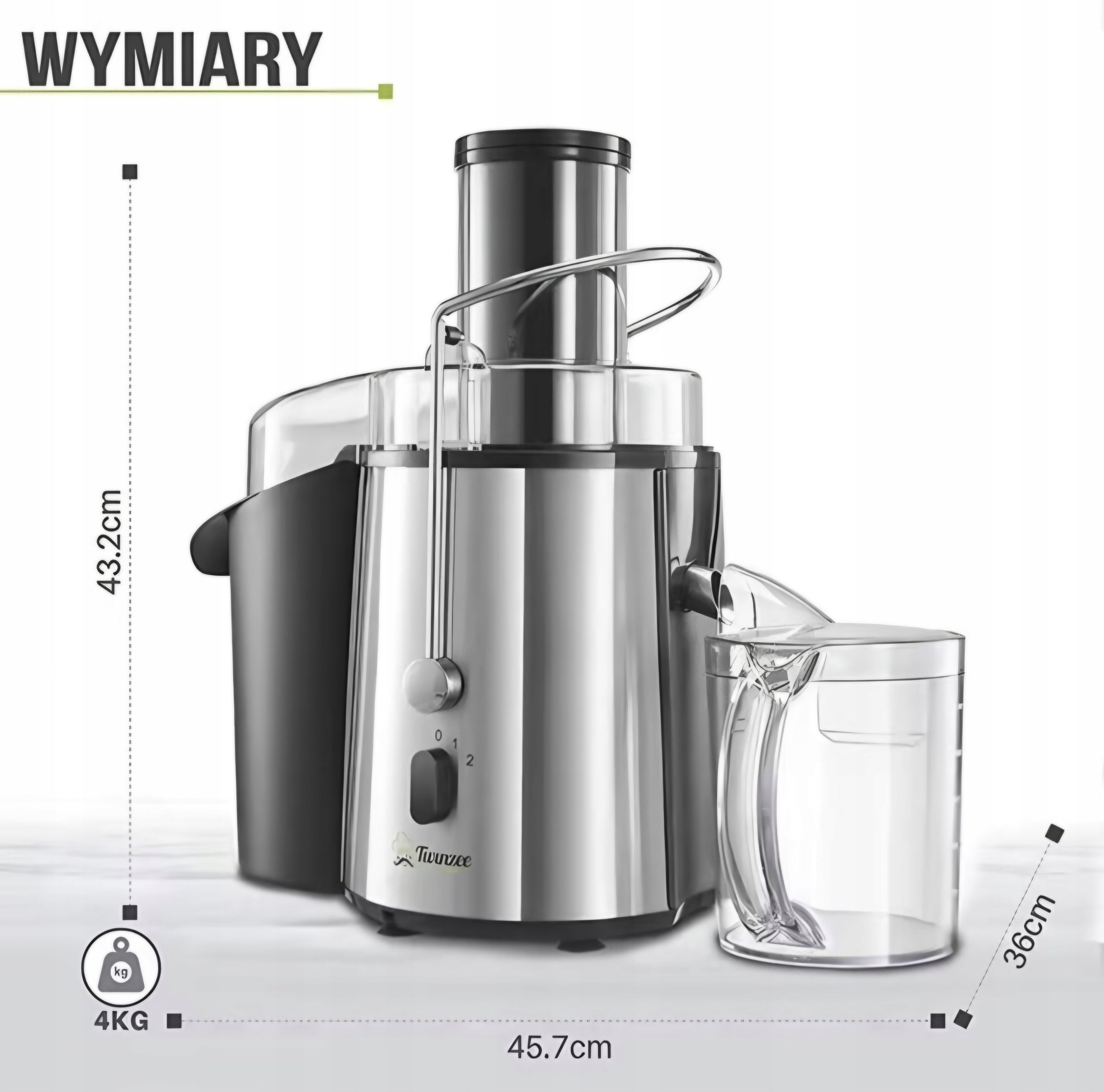 JUICER TWINZEE SD80A SILVER/GREY 850 W Brand Twinzee