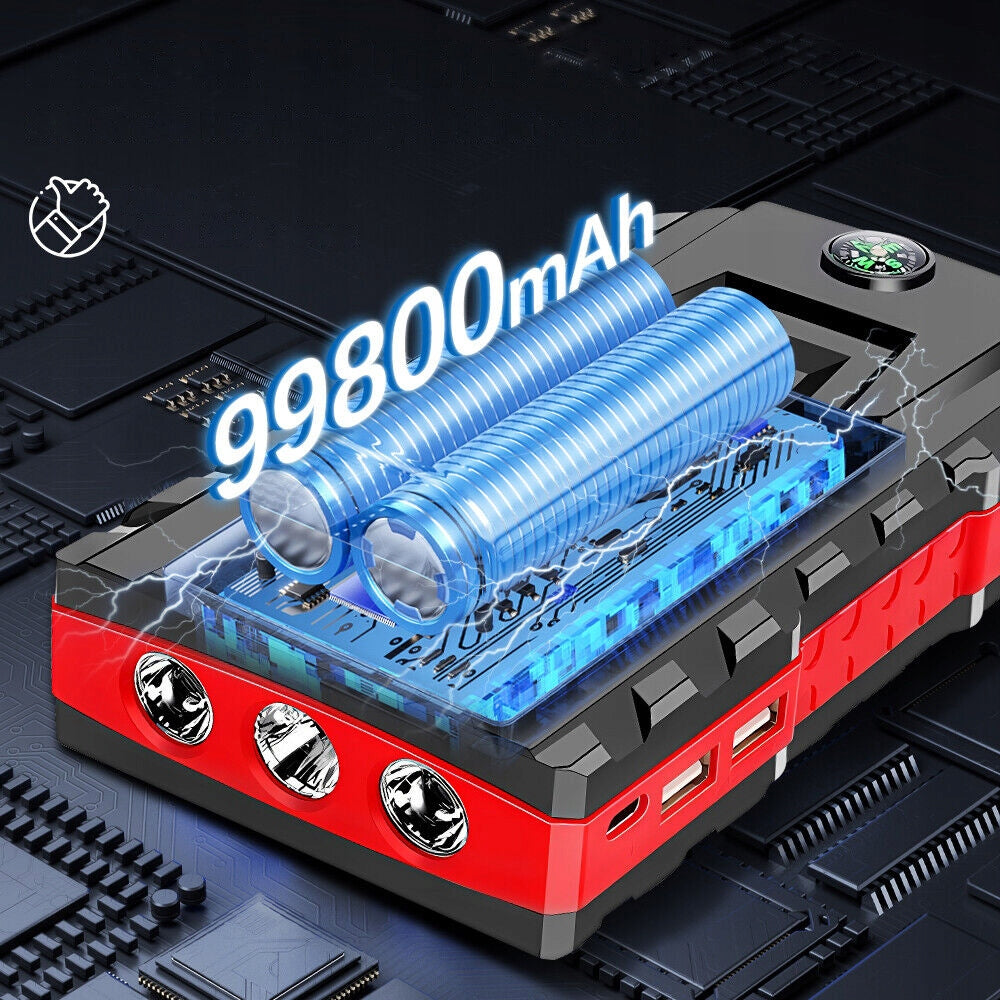 JUMP STARTER 99800MAH BOOSTER CAR STARTER POWER BANK 12V 600A Brand no brand