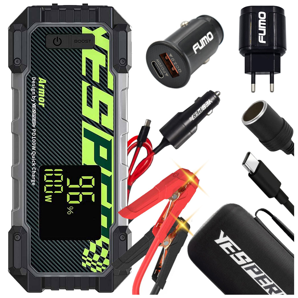 JUMP STARTER BOOSTER 3000A BOOT DEVICE ARMOR IP65 100W
