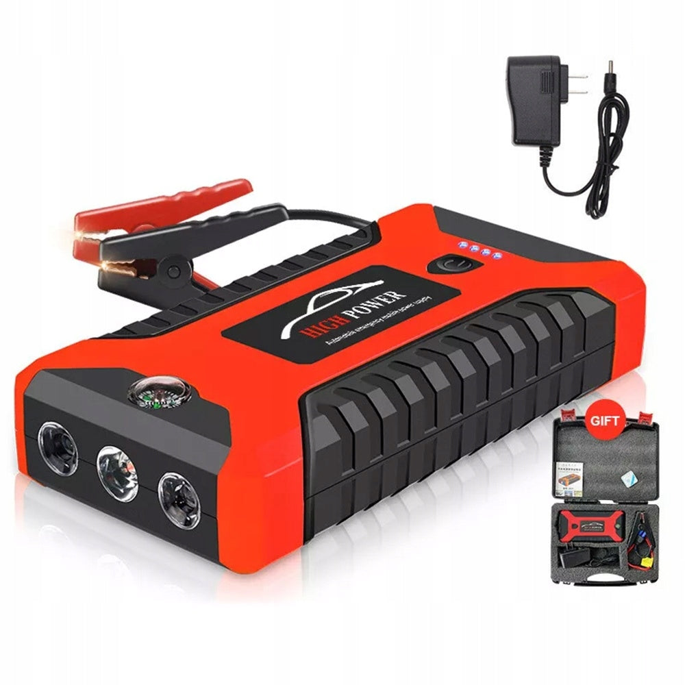 JUMP STARTER ENGINE START POWERBANK COMPASS CABLES 4 X USB 99800mAh Brand no brand