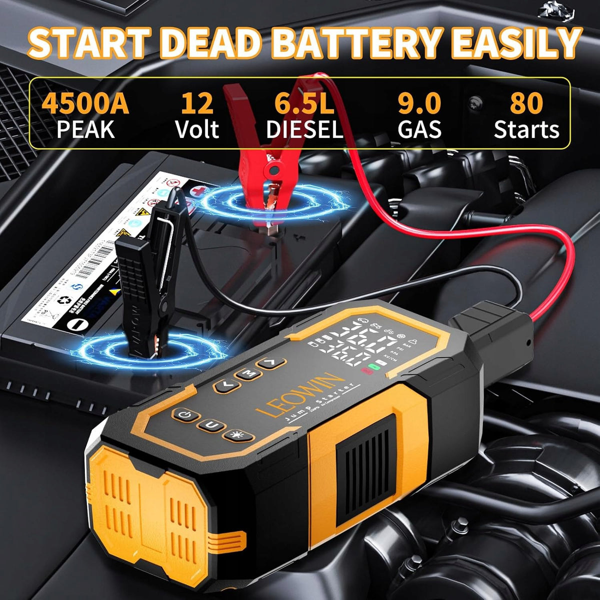 JUMP STARTER POWERBANK 12V 10000mAh STARTER DEVICE WITH COMPRESSOR Brand Zosudull
