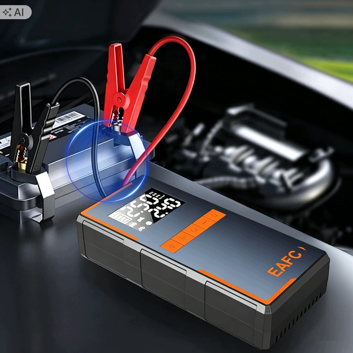 JUMP STARTER ROZRUCH 1000A POWER BANK BOOSTER Z KOMPRESOREM DO SAMOCHODU Brand EAFC