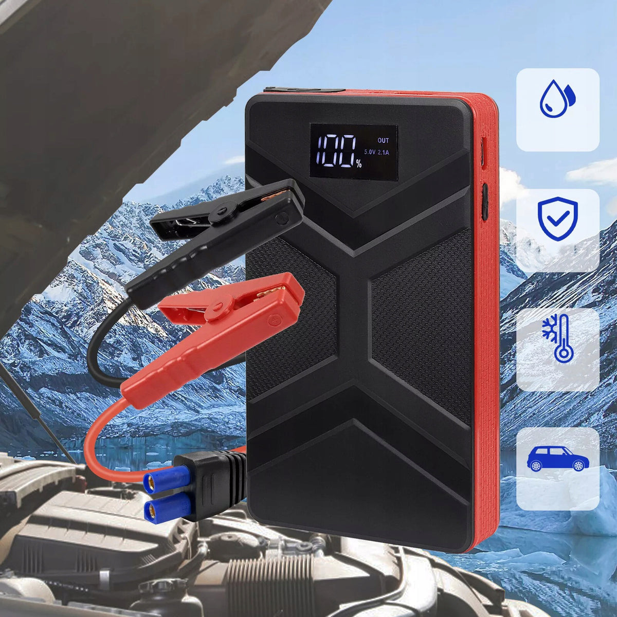 JUMP STARTER START BOOSTER POWERBANK FLASHLIGHT POWERFUL SET 30000MAH 800A Manufacturer code C00245501113-00