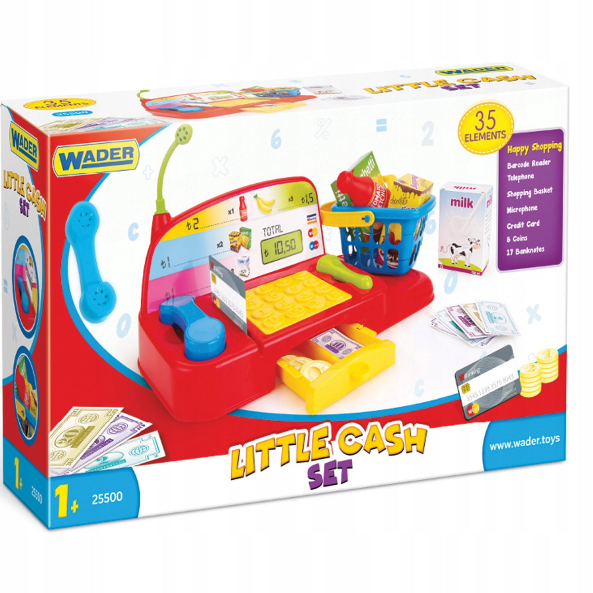 JUNIOR CASH REGISTER WITH EQUIPMENT WADER 25500