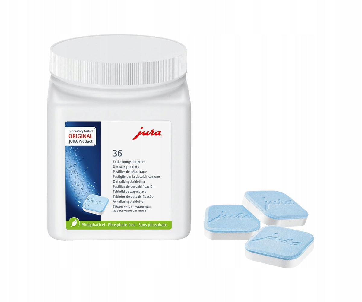JURA Cleaning Kit for Espresso Machine Descaling Tablets 36+25 Cleaning Packaging status original