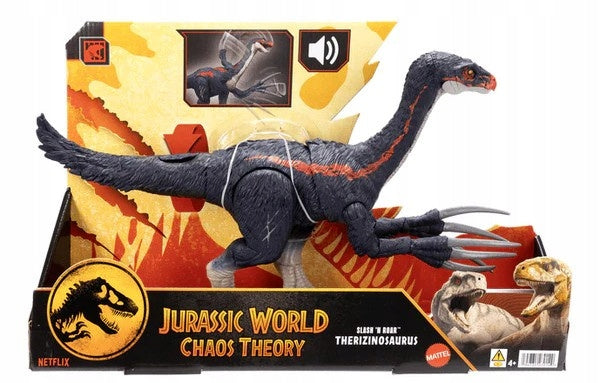 JURASSIC WORLD CHAOS THEORY ATTACKING TERIZINOSAURUS FIGURINE DINOSAUR SOUND Manufacturer code JCG16