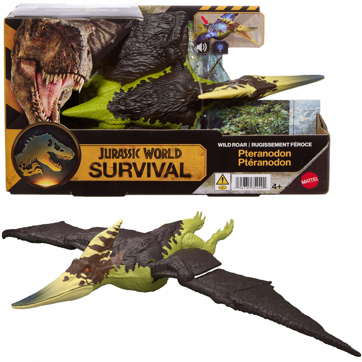 JURASSIC WORLD SURVIVAL DINOSAUR PTERANODON INTERACTIVE FIGURINE OF SAINT/SOUND