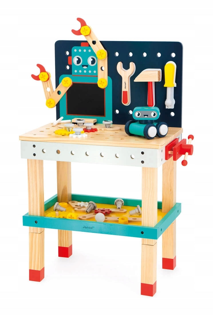 Janod Large table workshop wooden magnetic Robot Brico ‘Kids Manufacturer code J06457