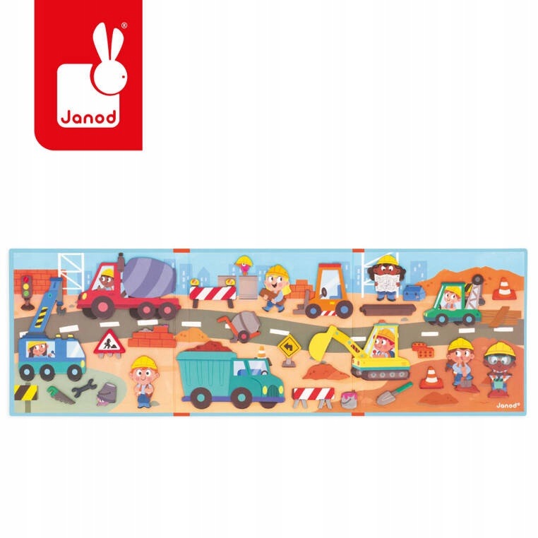 Janod Magnetic Puzzle Construction Site Magneti'stories 3+ Manufacturer code J05454
