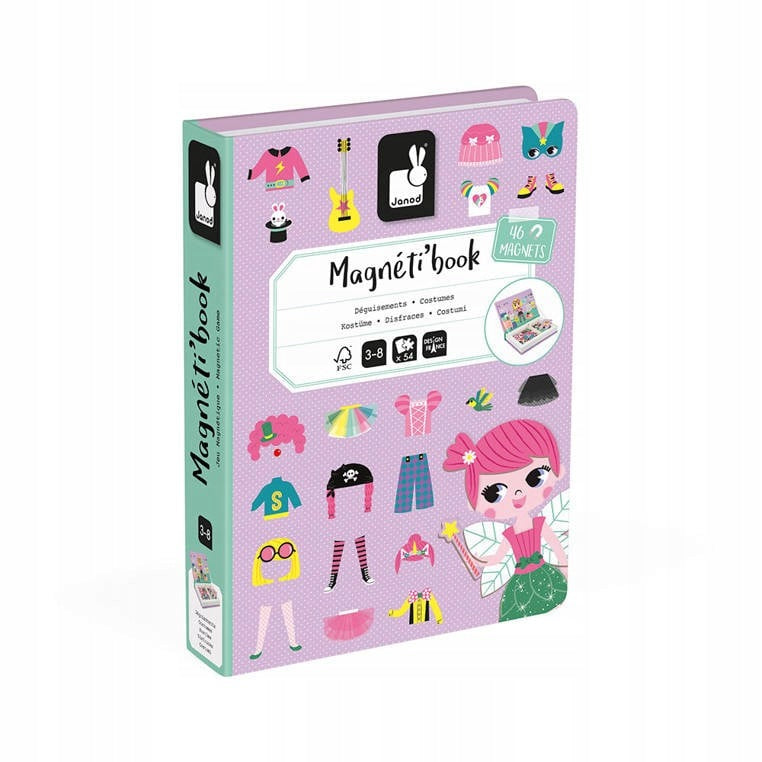 Janod Magnetic Puzzle Costumes Girl Magnetibook