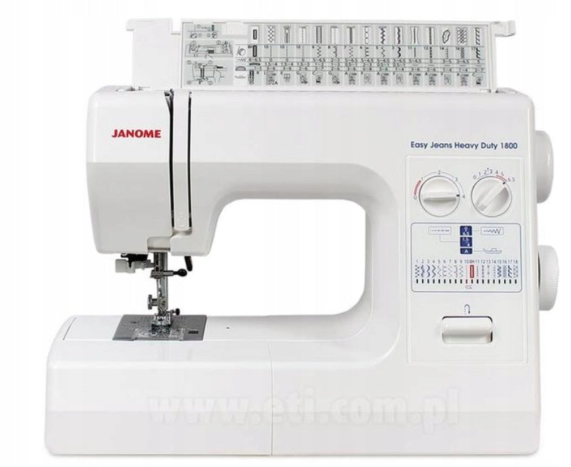 Janome HD1800 Easy Jeans reinforced sewing machine + FREEBIES + Courses Manufacturer code HD1800