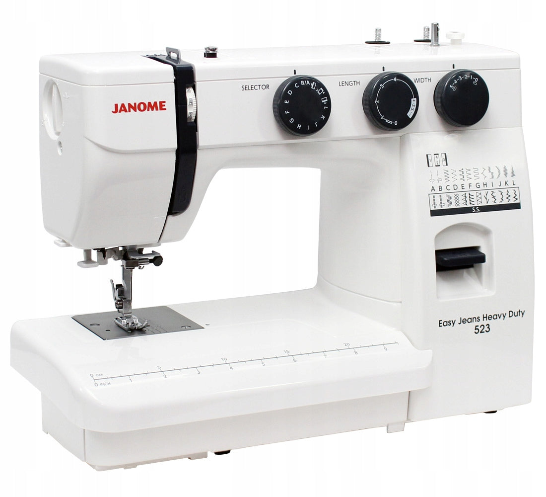 Janome HD523 Easy Jeans mechanical sewing machine + sewing courses Packaging status original