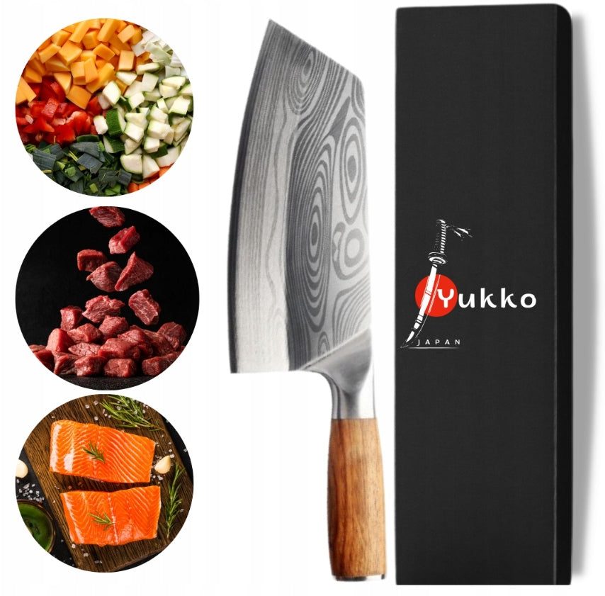 Japanese Chef's Cleaver Universal Knife Very Sharp Professional Manufacturer code Tasak Szefa Kuchni Styl Japoński