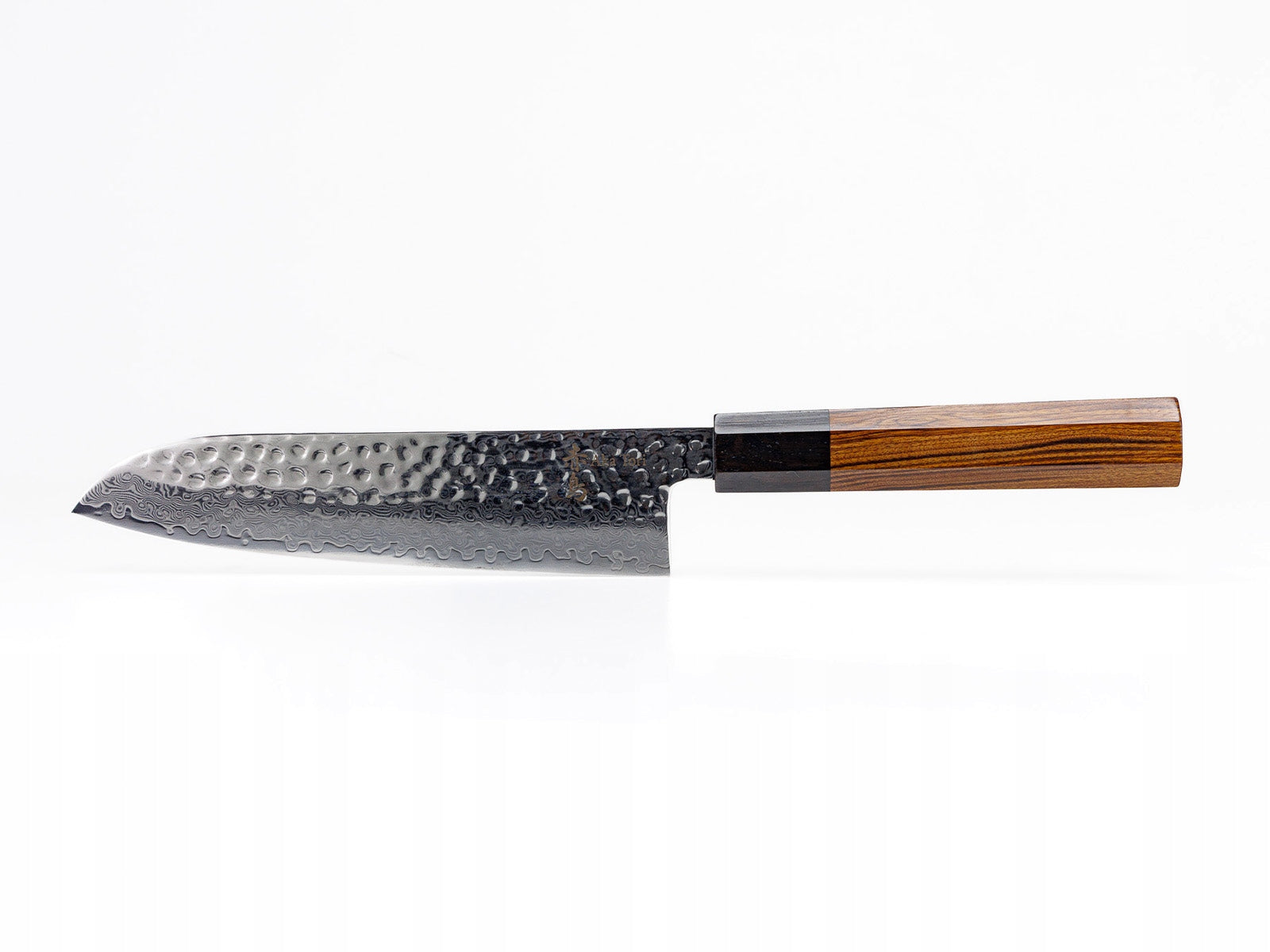 Japanese Chef's Knife Aka Tori Santoku Damascus Steel Sharp 18cm Packaging status original