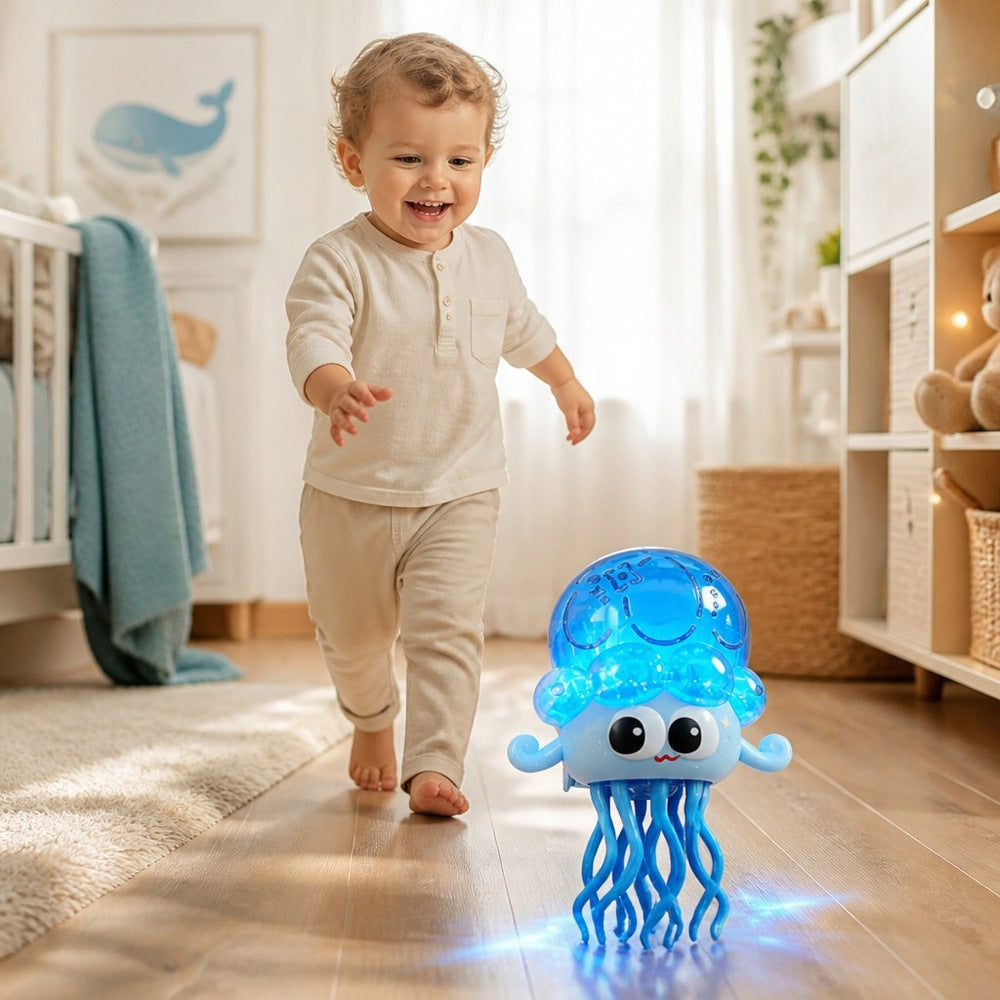 Jellyfish Interactive Riding Light Sound Baby Toy From 6m Packaging status original