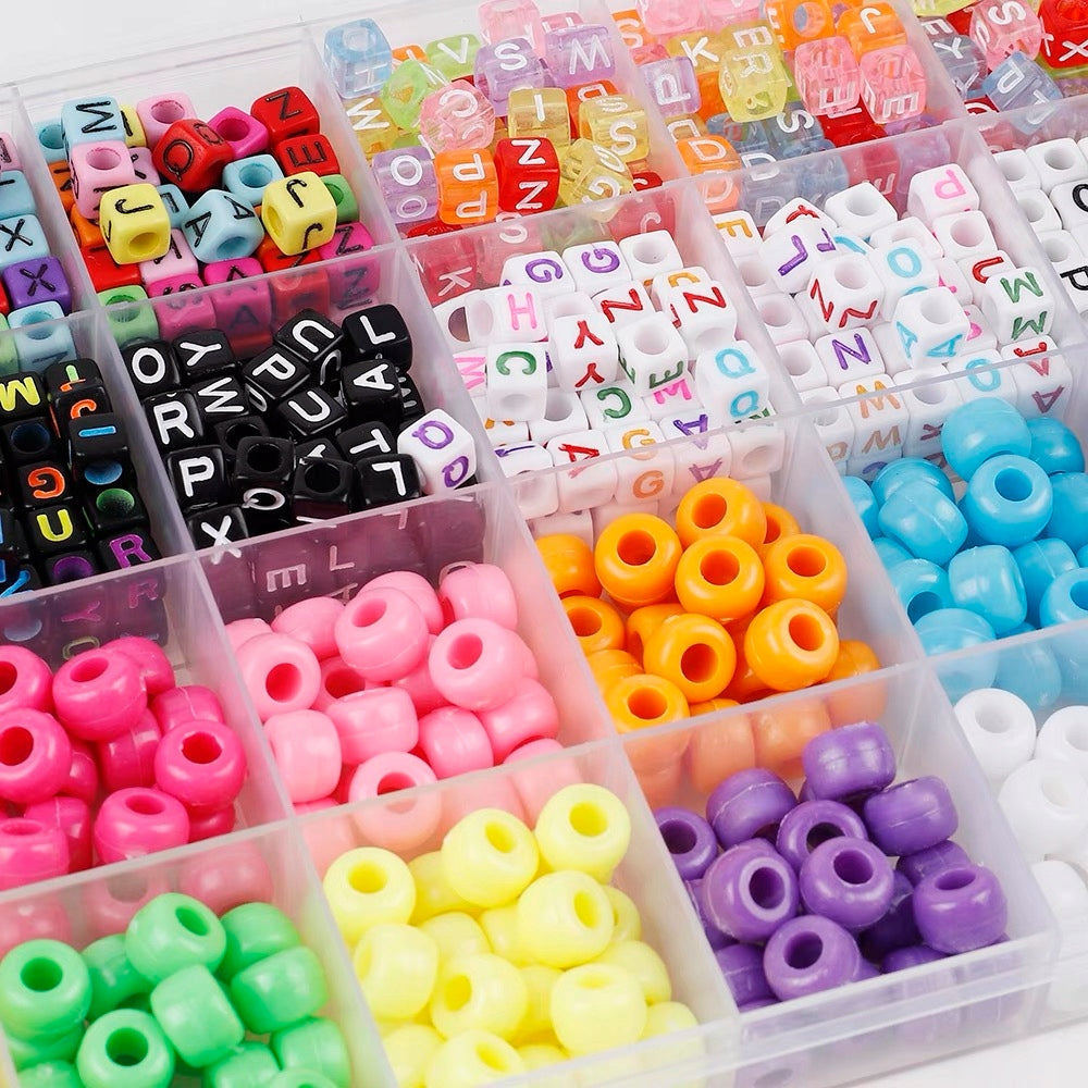 Jewelry Making Beads Uxxu 4700 Pcs Plastic Pony Beads 6x9 mm Manufacturer code 202407