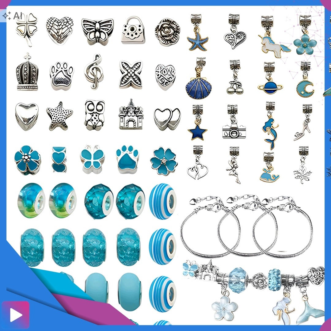 Jewelry Making Set Necklaces Beads for Bracelets Box Packaging status original