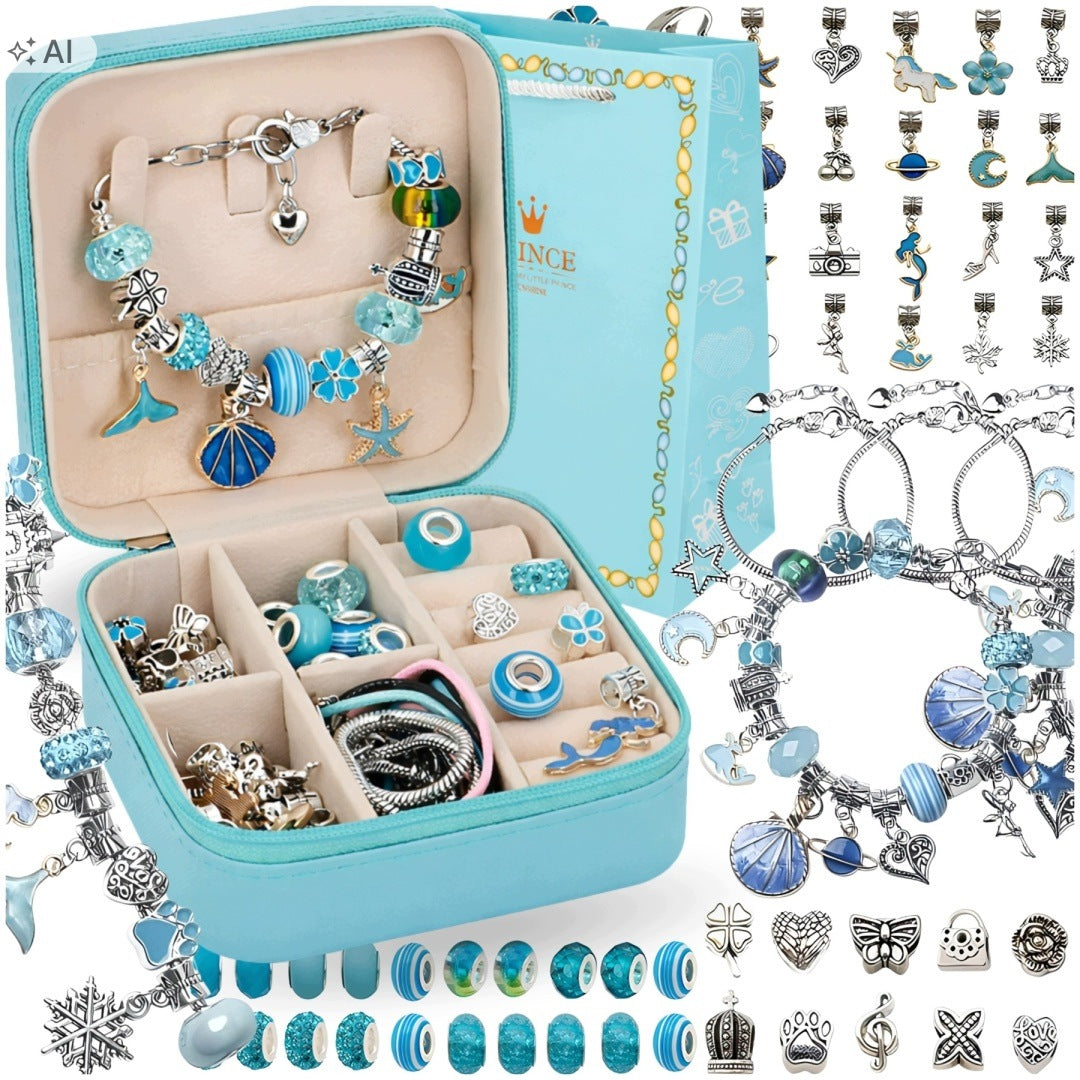 Jewelry Making Set Necklaces Beads for Bracelets Box