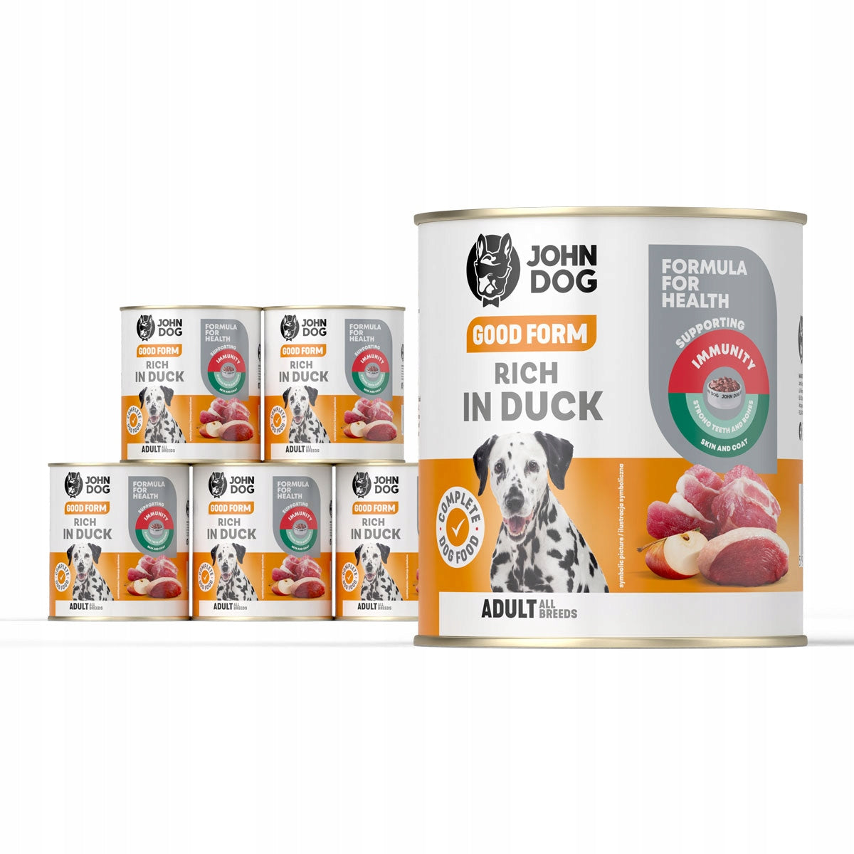 John Dog Good Form Duck Dog Food 6x800 g