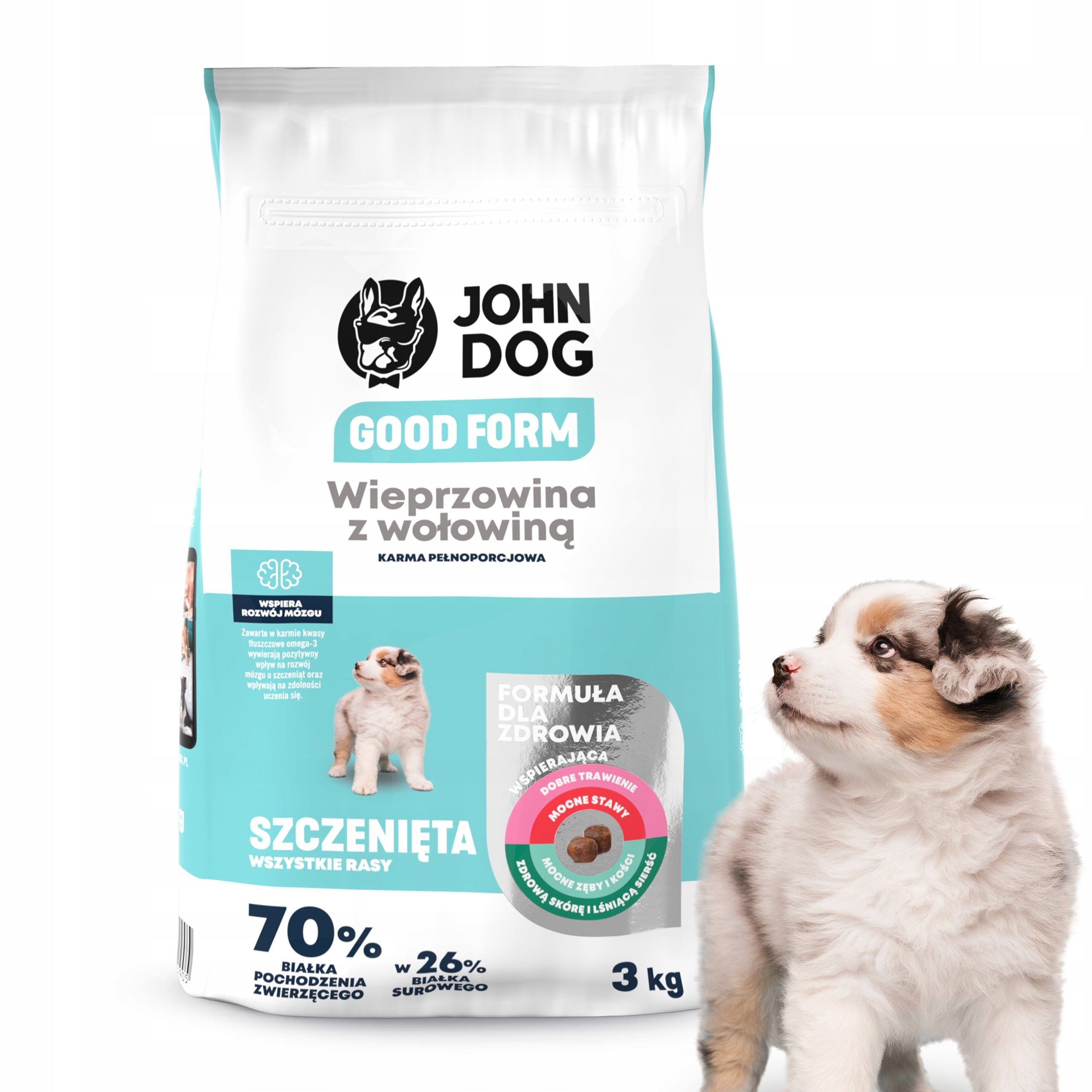 John Dog Good Form puppy pork beef 3 kg