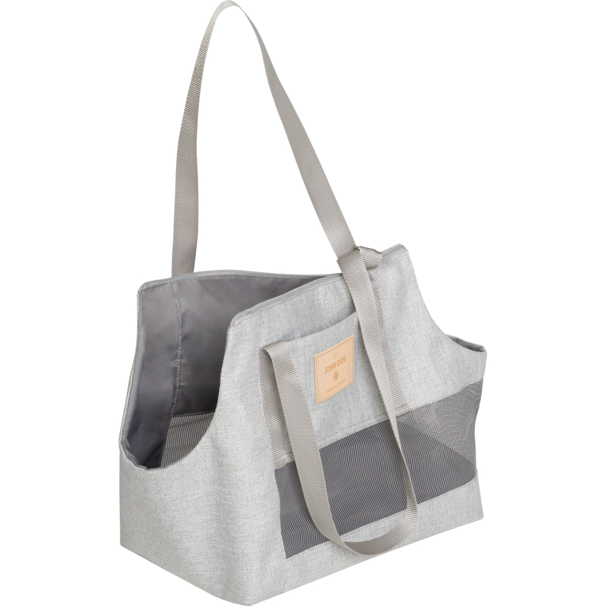 John Dog summer dog carrier bag John Dog grey S up to 7 kg