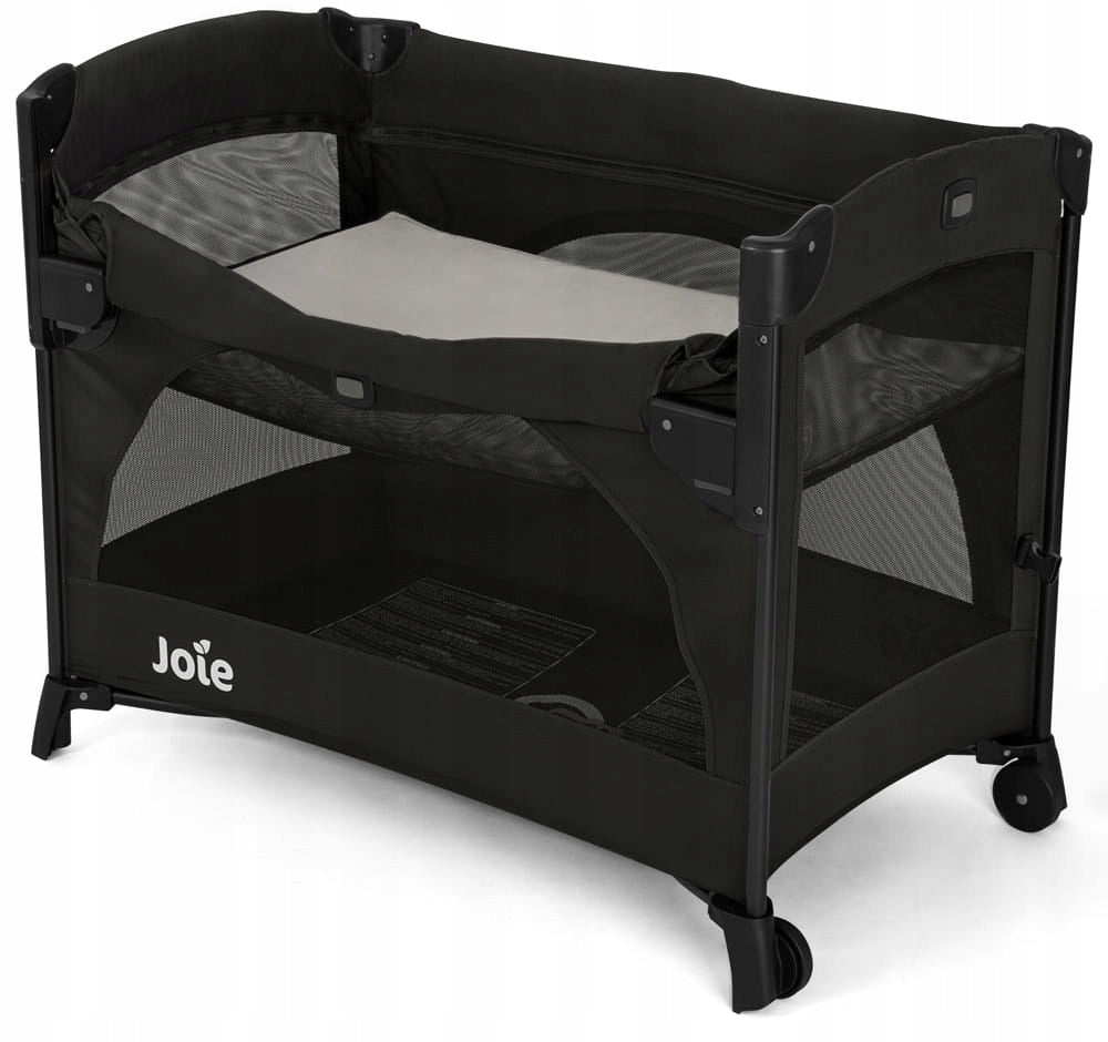 Joie Kubbie Sleep - 2in1 Folding Travel Cot for Baby | Shale
