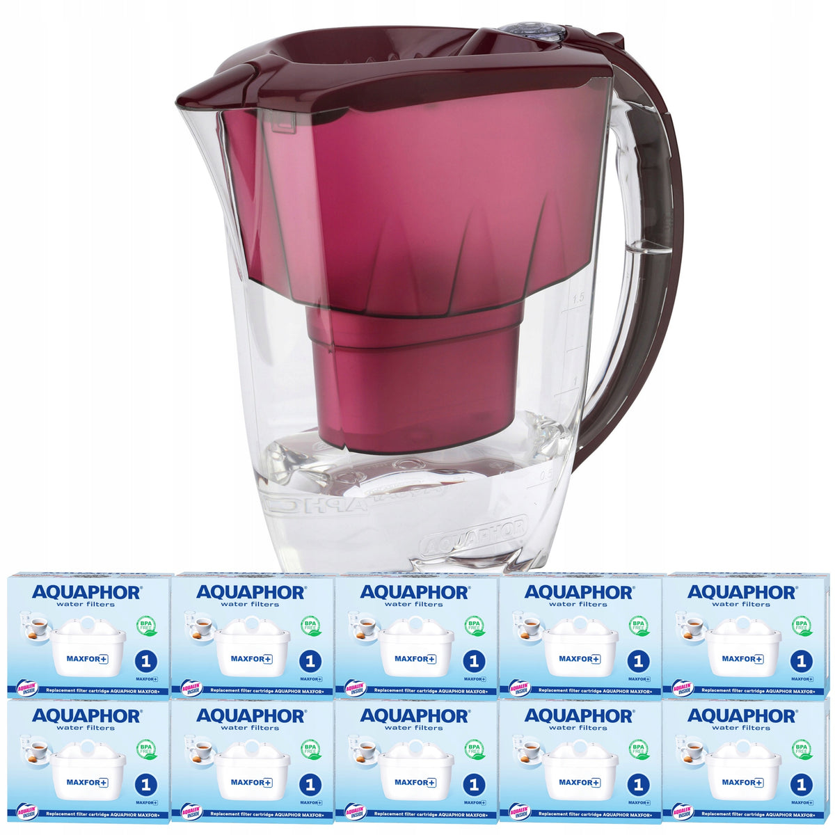 Jug Aquaphor Amethyst 2,8 +10 cherry cartridges