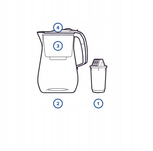 Jug Aquaphor Provence 4.2L A5, white Type filtering jug
