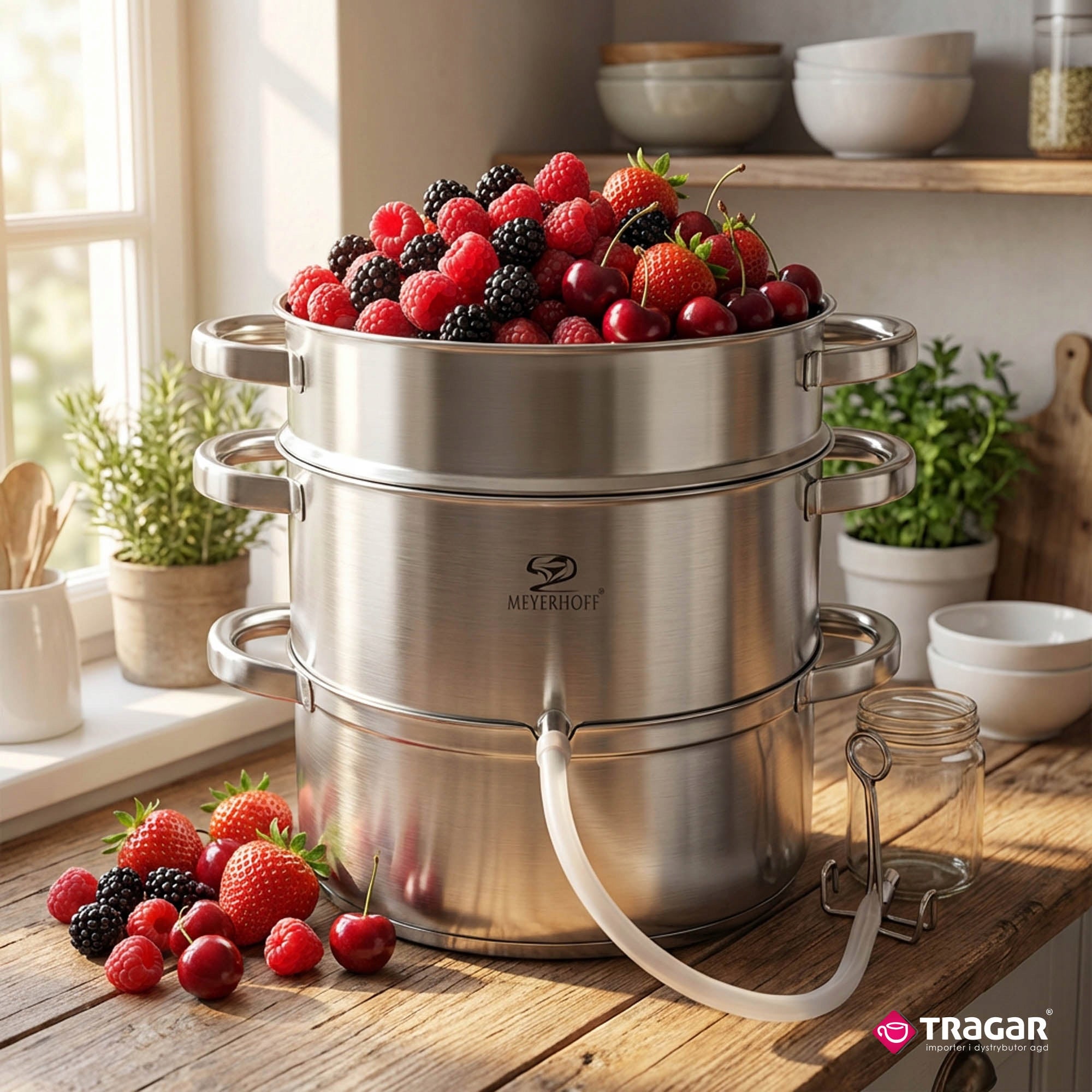 Juicer 8L STAINLESS STEEL for fruit INDUCTION gas steam pot STEAMER Manufacturer code TR 6637
