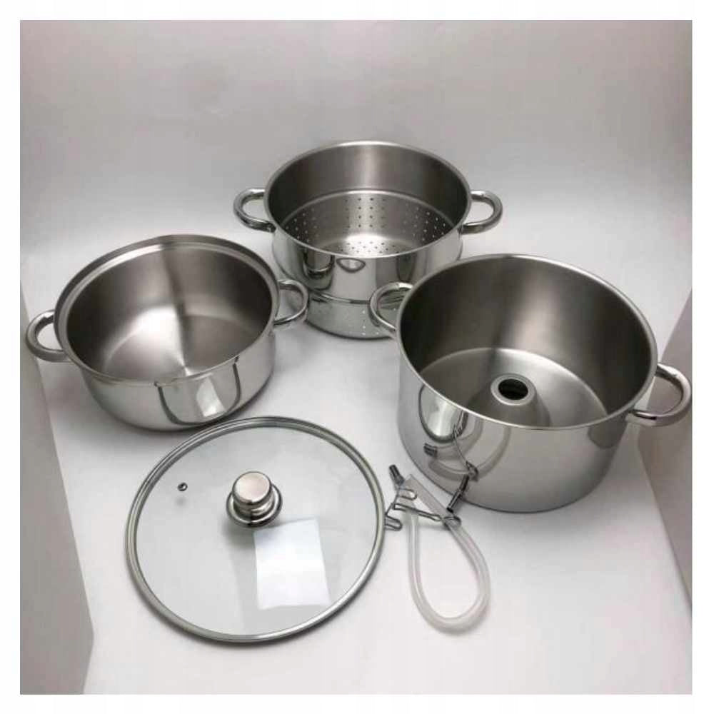 Juicer 8L Stainless Steel Induction Glass Hose Cover Capacity 8 l