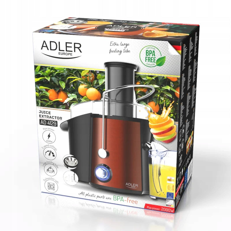 Juicer ADLER AD4129 black 2000W Brand ADLER
