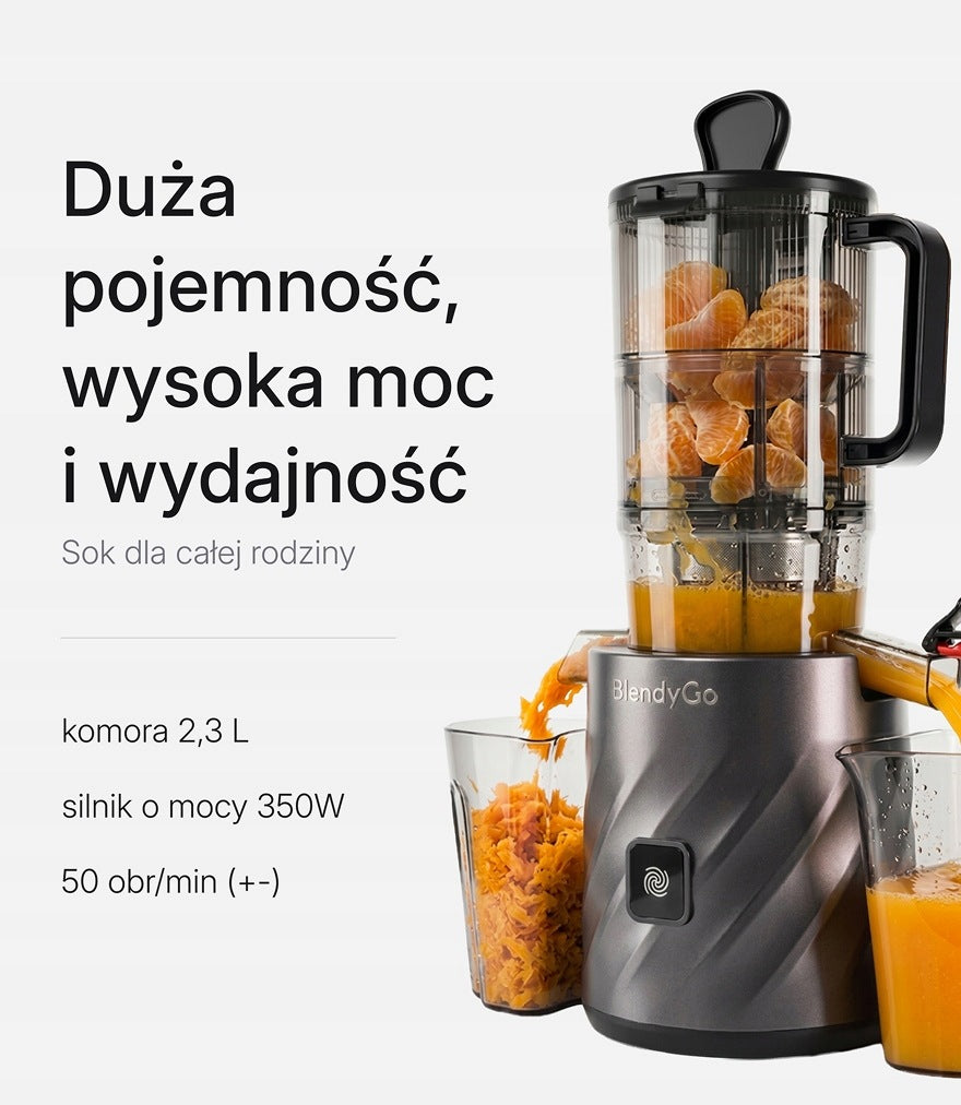 Juicer BlendyGo JUICE 350W 50 rpm Large Hole Packaging status original