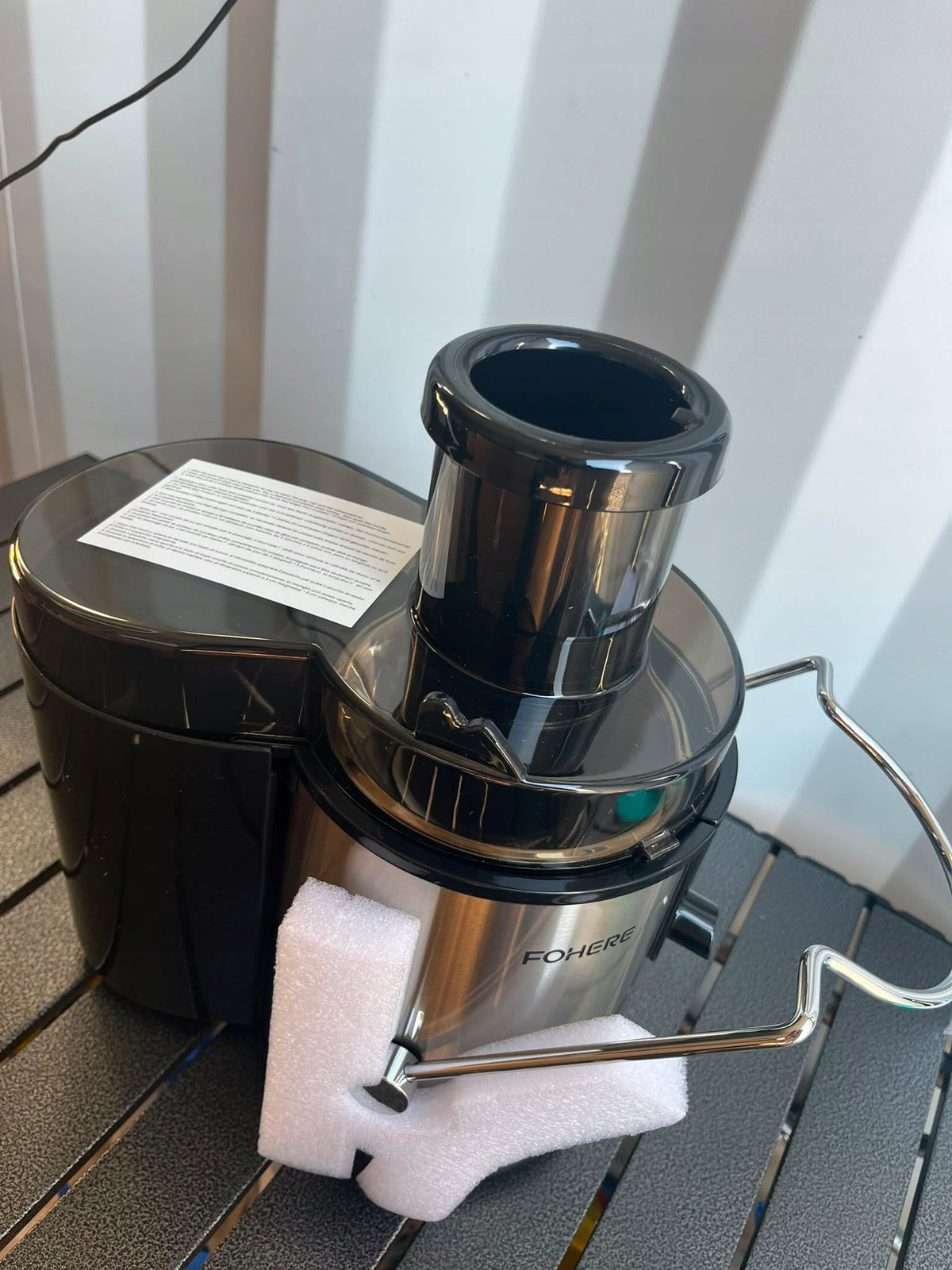 Juicer FOHERE AMR516 400W stainless steel, 2 speeds