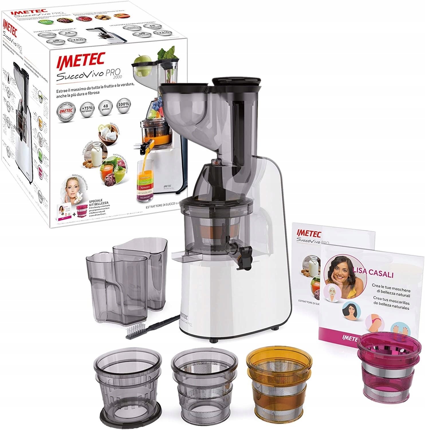 Juicer Imetec 7862 white 300 W