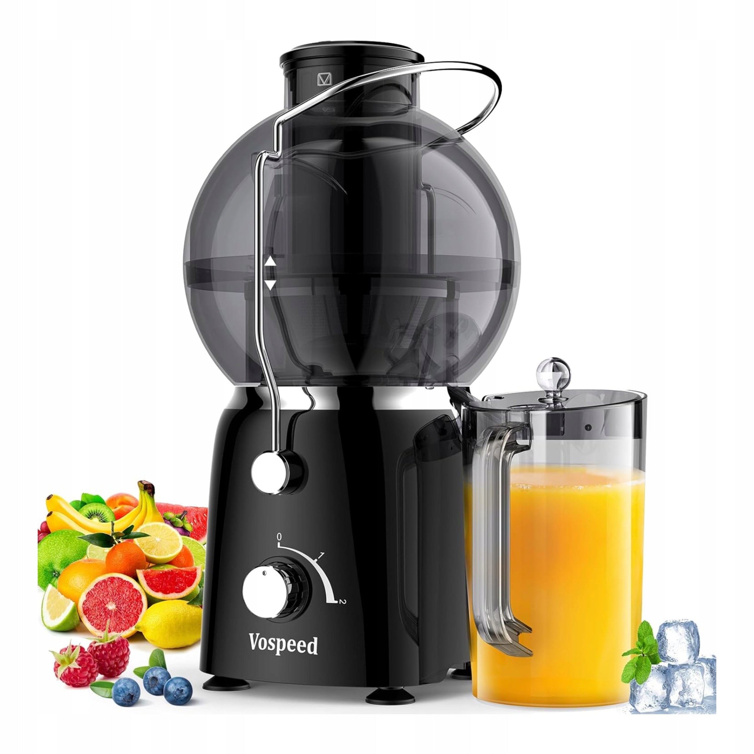 Juicer juicer fruit and vegetables 1400W 88mm 1,2l BPA free