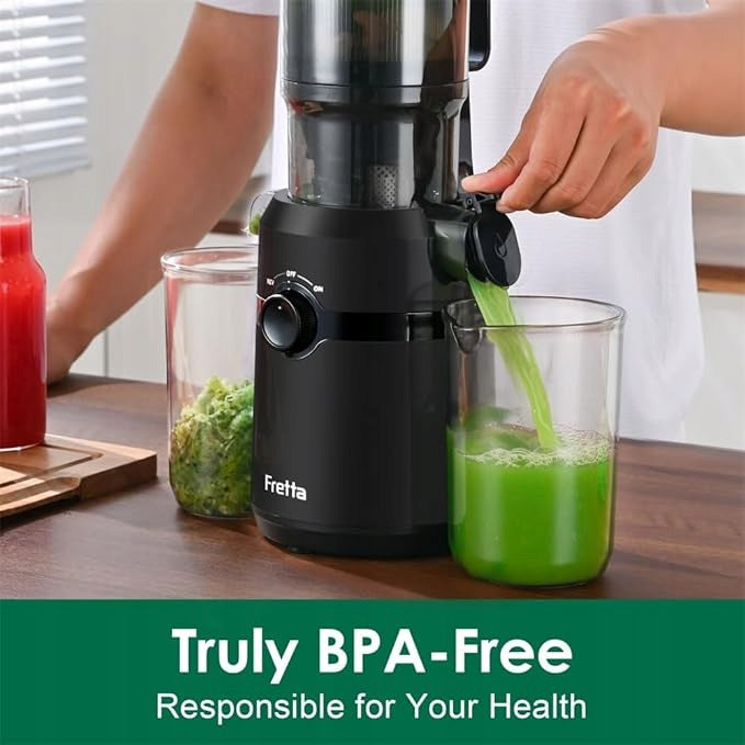 Juicer slow juicer FRETTA 1l 200W BPA free Dominant color white