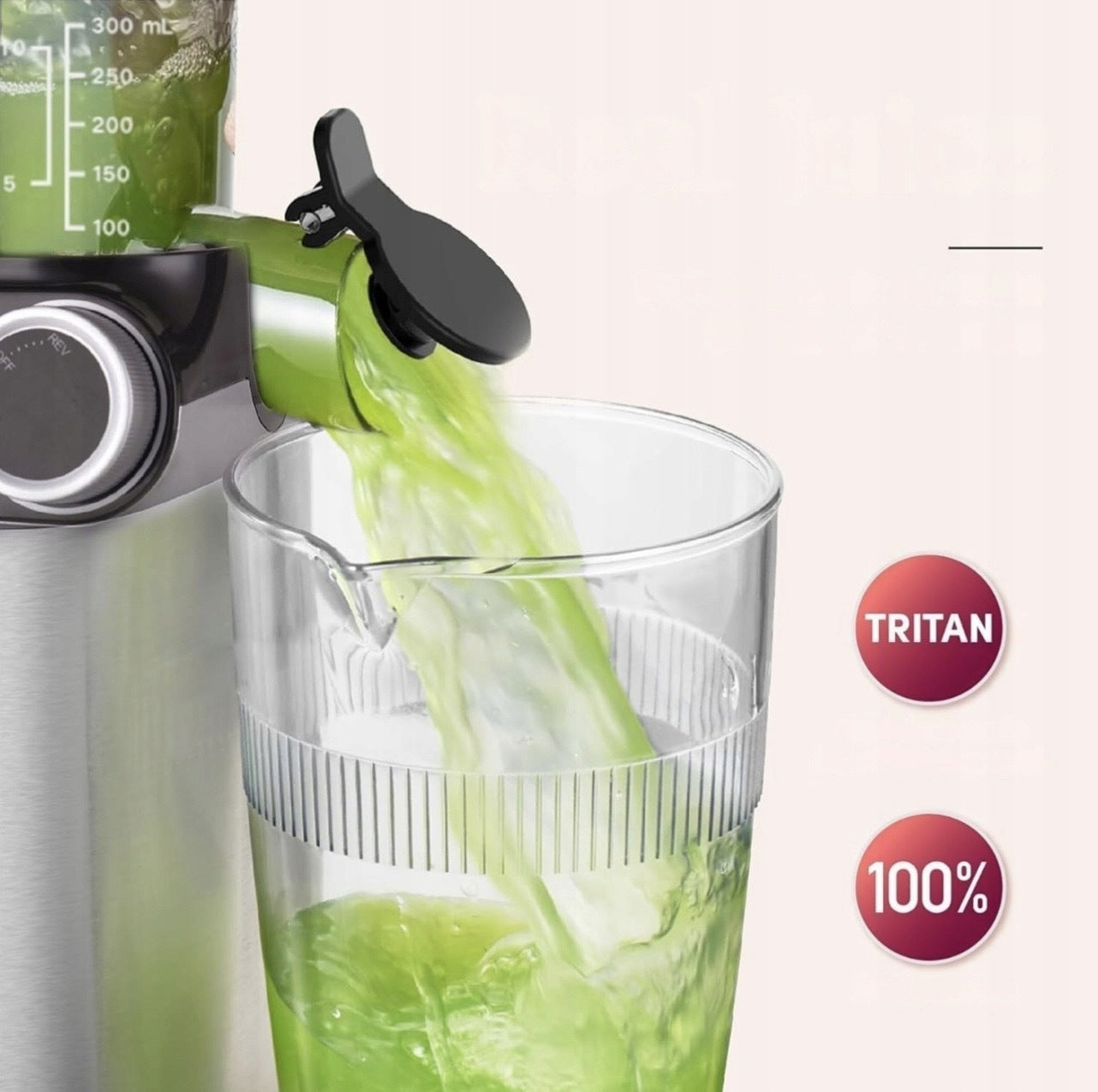 Juicer slow juicer for fruit vegetables Anybear silver 200 W Manufacturer code 0DP