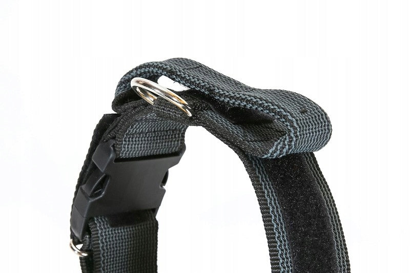 Julius K9 Color&Gray collar with handle 40 mm BLACK reinforced Manufacturer code 100HA-K-2015