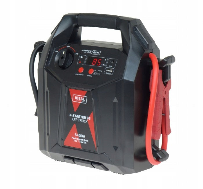 Jump Starter Booster 12V 24V LiFePO4 IDEAL X-STARTER 96 TRUCK Brand IDEAL