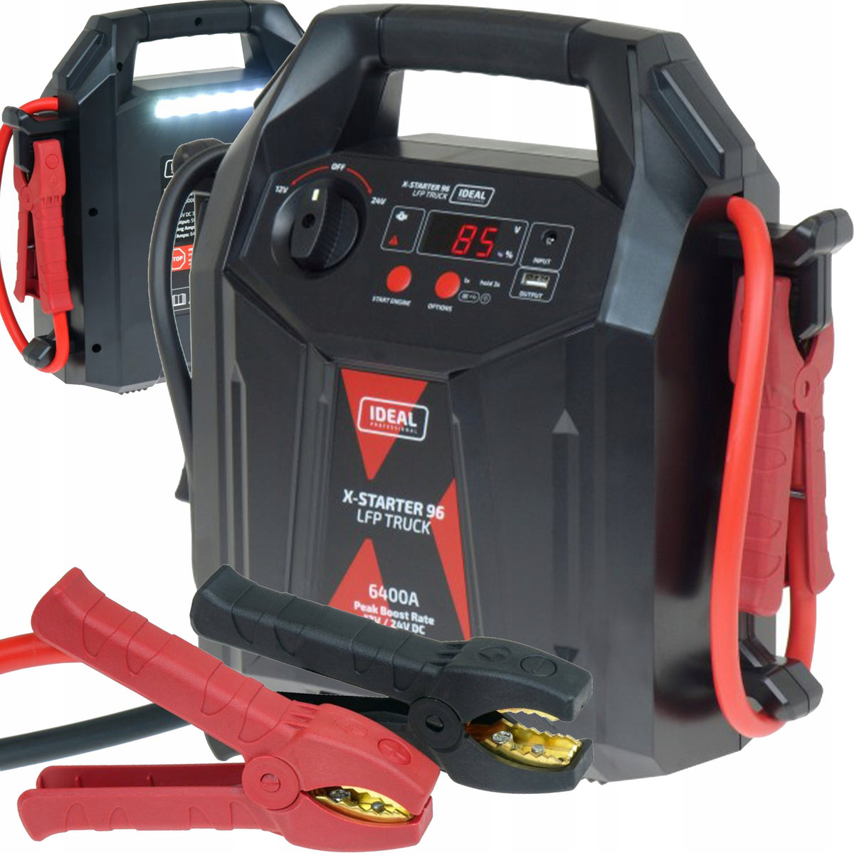 Jump Starter Booster 12V 24V LiFePO4 IDEAL X-STARTER 96 TRUCK