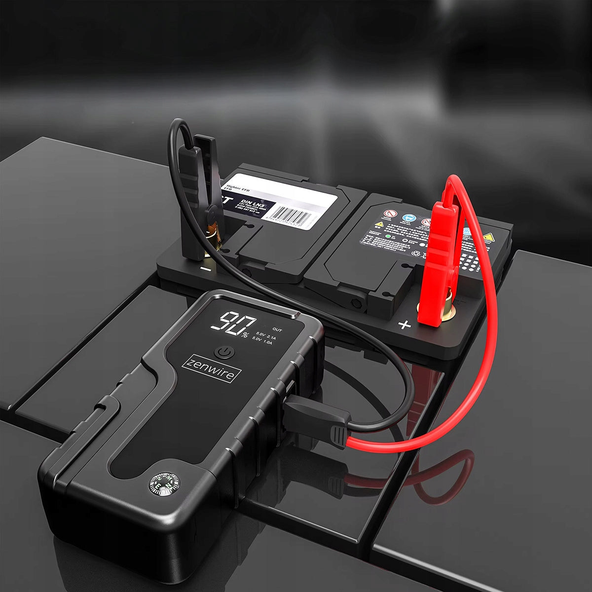 Jump Starter Booster 6400 mAh Powerbank Car Starter Device Manufacturer code Urządzenie Rozruchowe Buster do Samochodu USB