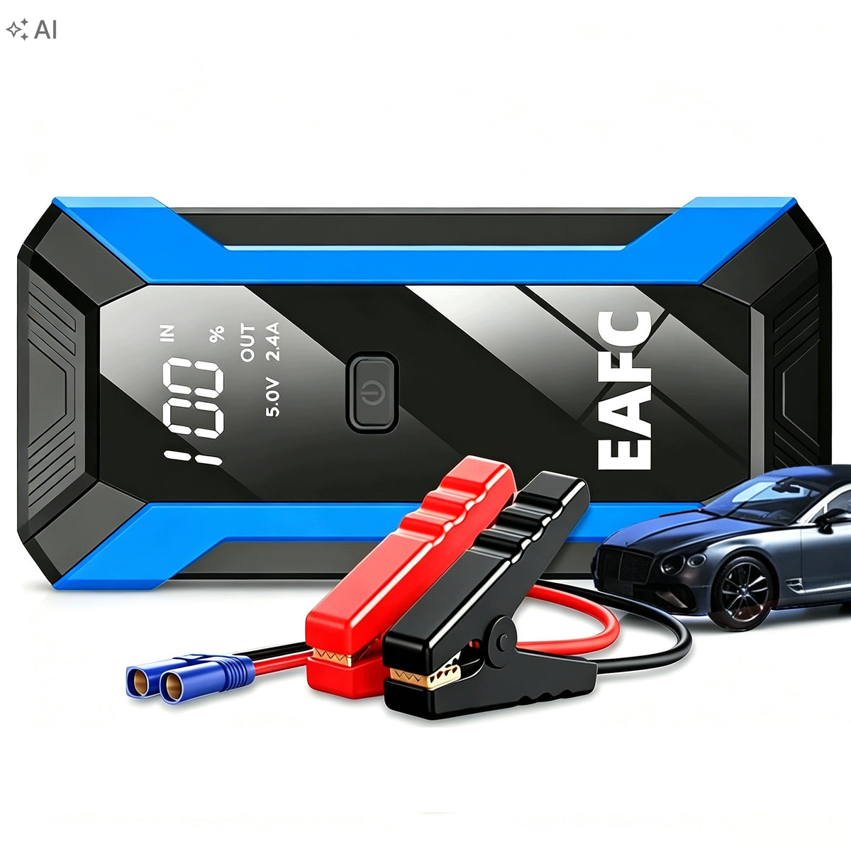 Jump Starter Booster Rozrusznik Samochodowy 16000mAh 1200A Powerbank