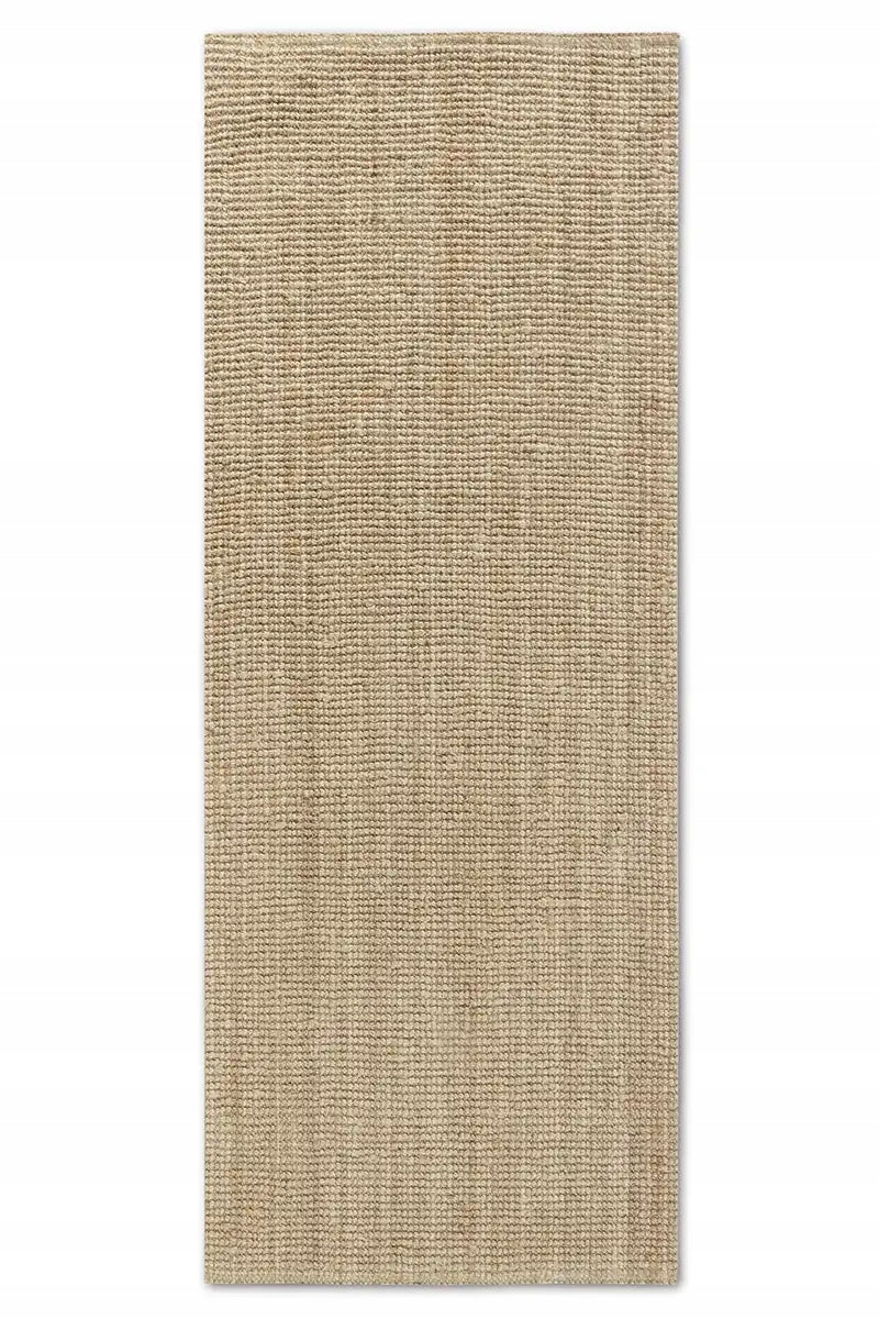 Jute walkway for living room 80x200cm, natural beige jute walkway