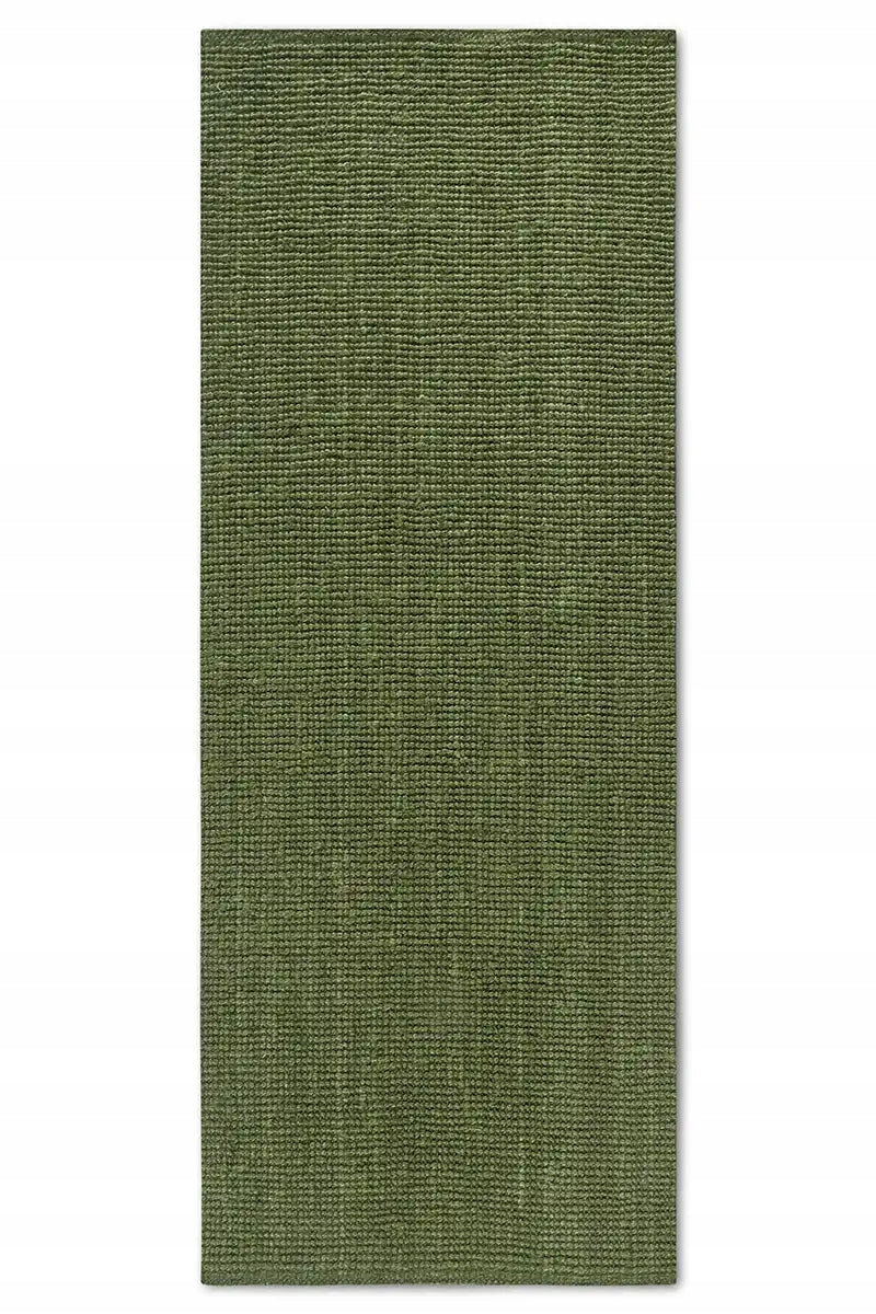 Jute walkway for living room-hallway 80x300cm,natural green khaki color