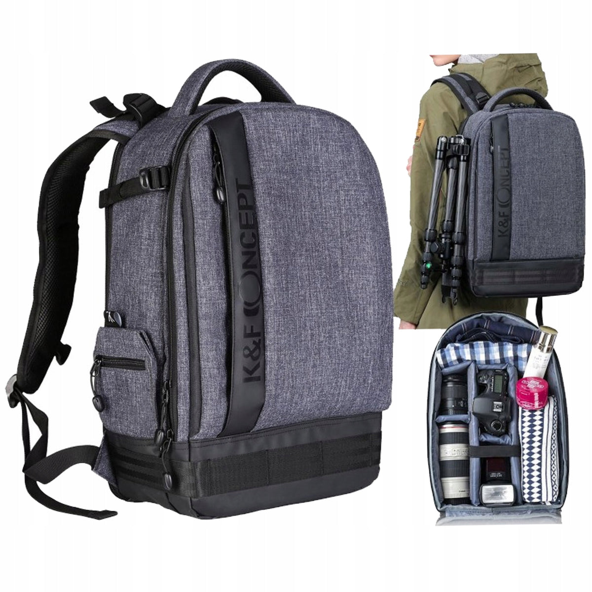 K&F CAMERA + LAPTOP CAMERA BACKPACK